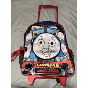 Thomas & Friends Thomas the Tank Engine Rolling Backpack Wheels Pockets Small
